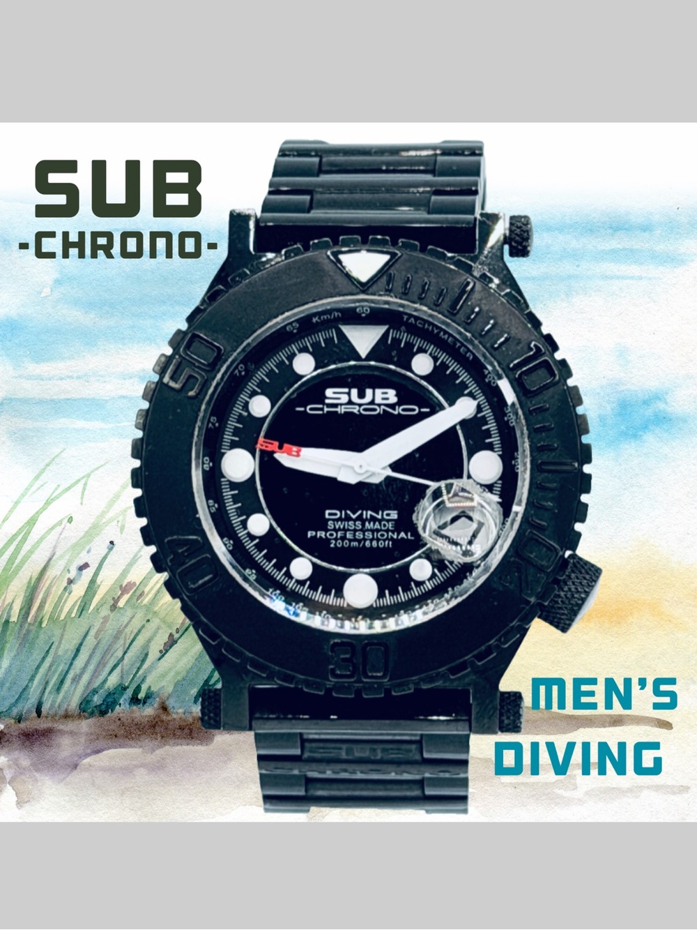 Vintage Men’s Sub -Chrono- Diving Watch